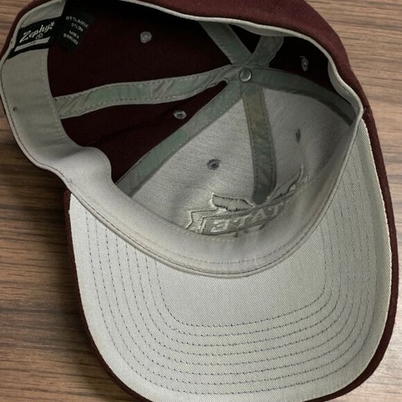 Zephyr Men's Baseball Hat - Mississippi State Univ. - Maroon - Size M - GUC - Picture 8 of 11